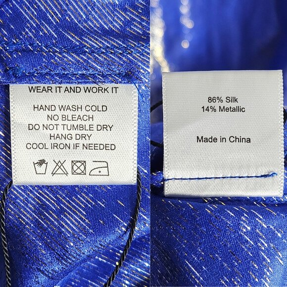 Rat & Boa Sapphire Metallic Snake Print Cowl Neck Slip Maxi Dress - Picture 10 of 16